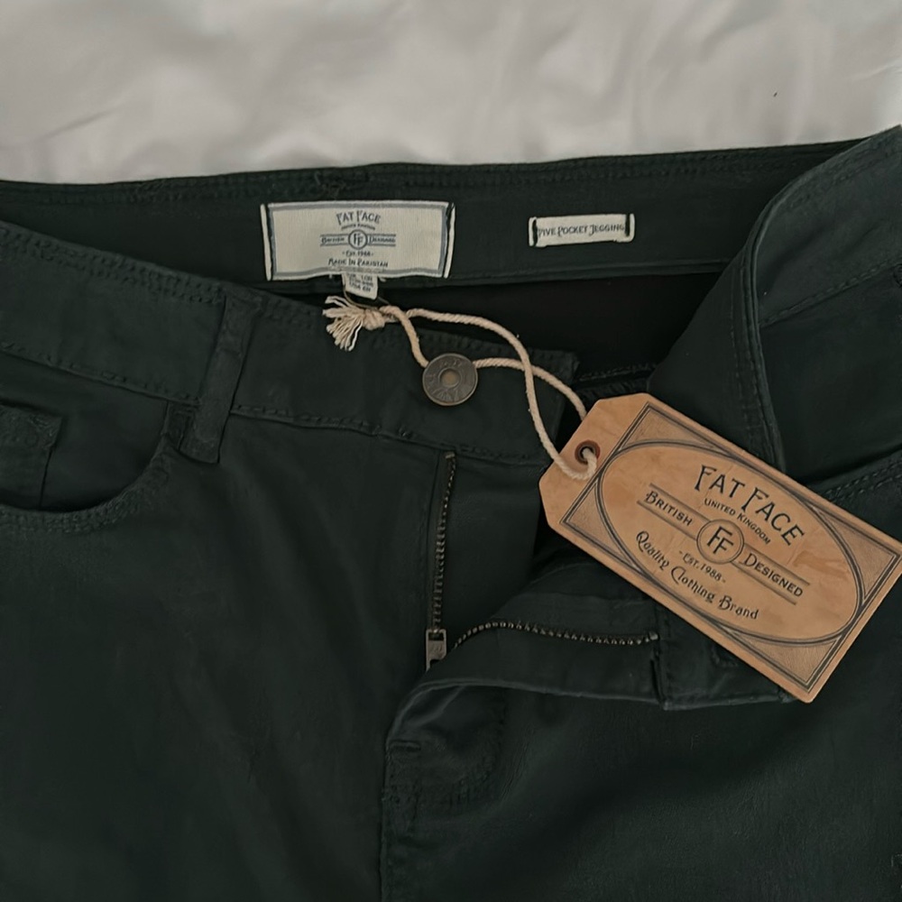 Fat face hunter green denim size 6
